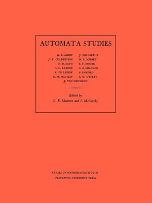 cover image of Automata Studies. (AM-34), Volume 34